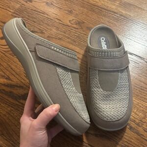Orthofeet Women's Gray Comfort Mules